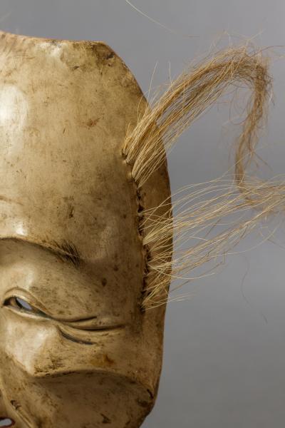 Japanese Wood Noh Mask of Jo