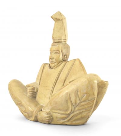 Japanese Wooden Shinto Priest