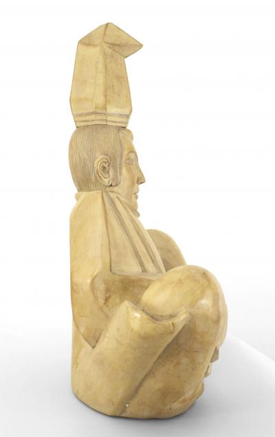 Japanese Wooden Shinto Priest