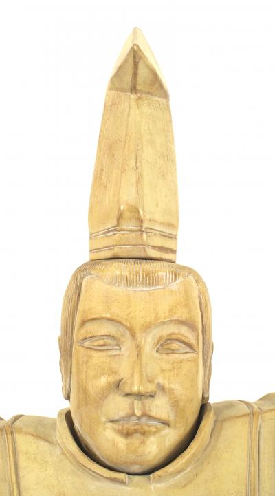 Japanese Wooden Shinto Priest