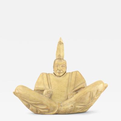 Japanese Wooden Shinto Priest