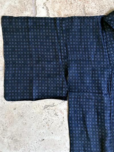Japanese Woven Asa Double Ikat Summer Usumono Kimono Provenance