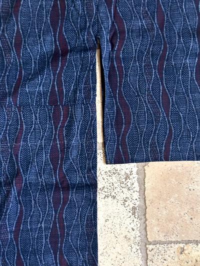 Japanese Woven Asa Double Ikat Summer Usumono Kimono Provenance