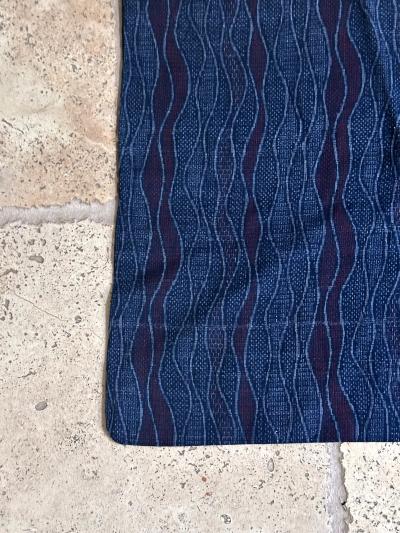 Japanese Woven Asa Double Ikat Summer Usumono Kimono Provenance