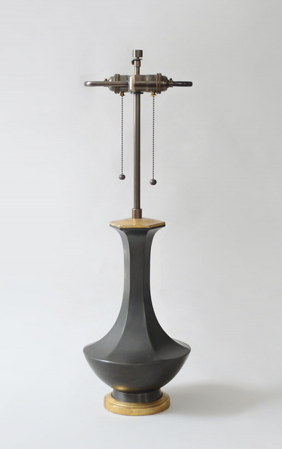 Japanese bronze lamp