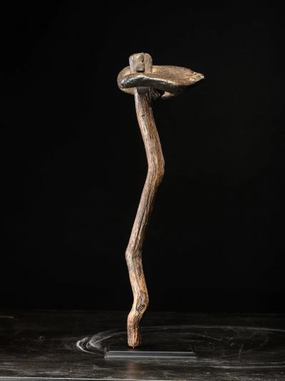 Japanese hard Wood Nyoi Sceptre with black rock finish