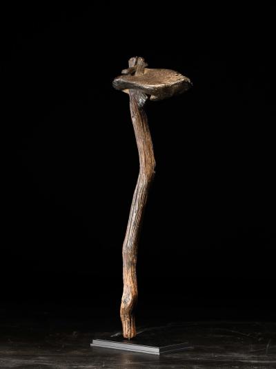 Japanese hard Wood Nyoi Sceptre with black rock finish