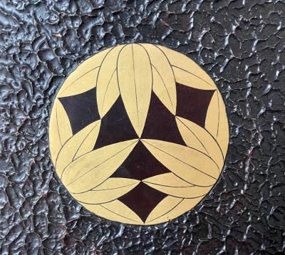 Japanese lacquered Samurai Jingasa Hat Edo Period