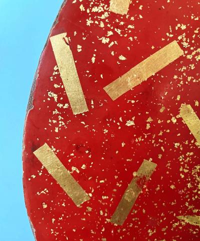 Japanese lacquered Samurai Jingasa Hat Edo Period