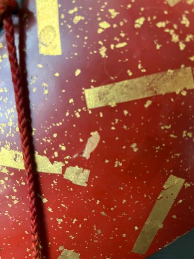 Japanese lacquered Samurai Jingasa Hat Edo Period