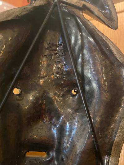 Jaque Sagan Ceramic Mask by Jaque Sagan Vallauris France 1960s