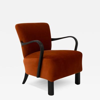 Jaroslav m dek 1950s Czech Cocktail Chair by J Halabala