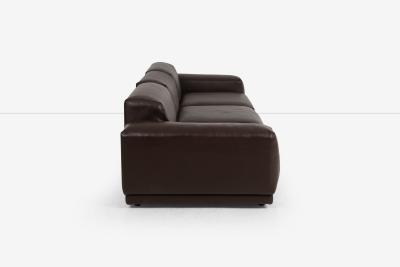 Jasper Morrison for Vitra Chocolate Brown Leather Soft Sectional Modular Sofa