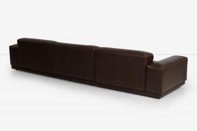 Jasper Morrison for Vitra Chocolate Brown Leather Soft Sectional Modular Sofa