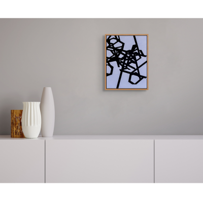 Jasper van der Graaf Untitled 2023 black purple Abstract painting 2023