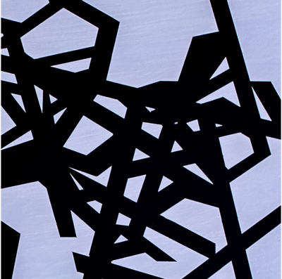 Jasper van der Graaf Untitled 2023 black purple Abstract painting 2023