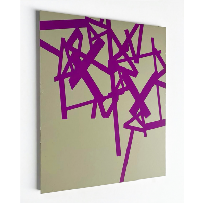 Jasper van der Graaf Untitled 2024 purple beige Abstract painting 2024