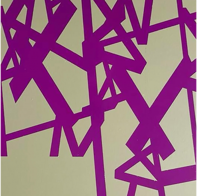 Jasper van der Graaf Untitled 2024 purple beige Abstract painting 2024
