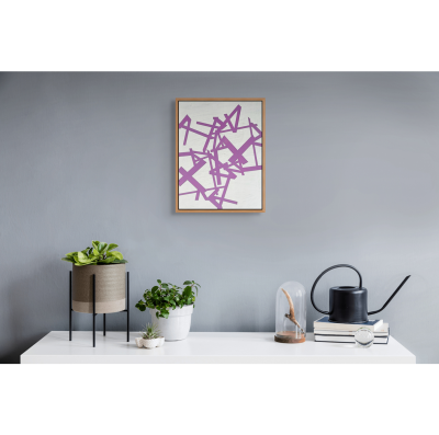 Jasper van der Graaf Untitled 2024 purple white Abstract painting 2024