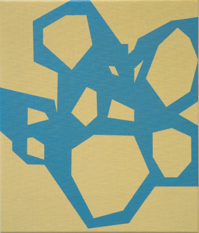 Jasper van der Graaf Untitled yellow blue 2017