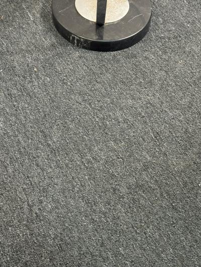 Jay Spectre ART DECO REVIVAL CHROME STRAP BLACK GLASS TOP TABLE