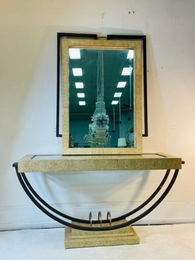 Jay Spectre EXCEPTIONAL POST MODERN CONSOLE AND MIRROR