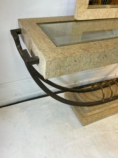 Jay Spectre EXCEPTIONAL POST MODERN CONSOLE AND MIRROR