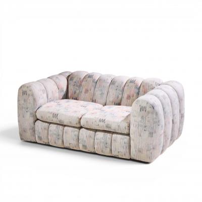 Jay Spectre Jay Spectre Channeled Postmodern Sofa Loveseat