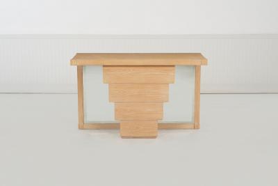 Jay Spectre Jay Spectre Console for Century Furniture Cerused Oakwood 1985c 