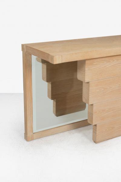 Jay Spectre Jay Spectre Console for Century Furniture Cerused Oakwood 1985c 