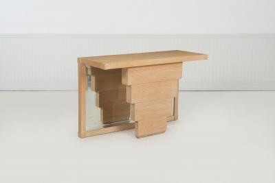 Jay Spectre Jay Spectre Console for Century Furniture Cerused Oakwood 1985c 