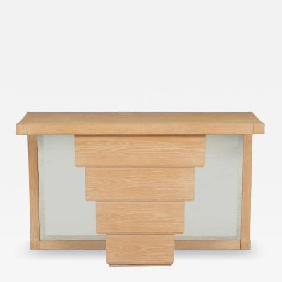 Jay Spectre Jay Spectre Console for Century Furniture Cerused Oakwood 1985c 