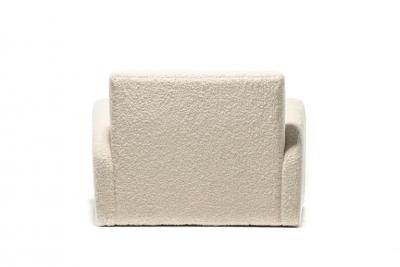 Jay Spectre Jay Spectre Steamer Chaise for Century Furniture in Ivory White Boucl c 1990s