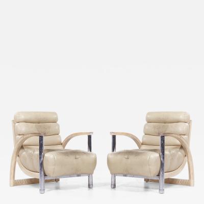 Jay Spectre Jay Spectre for Century Furniture Mid Century Eclipse Lounge Chair Pair