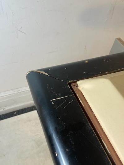 Jay Spectre POST MODERN STEEL AND WOOD TABLE BY JAY SPECTRE