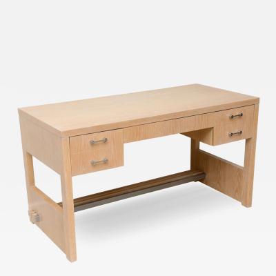 Jay Spectre Rare American Modern Cerused Oak Desk by Jay Spectre