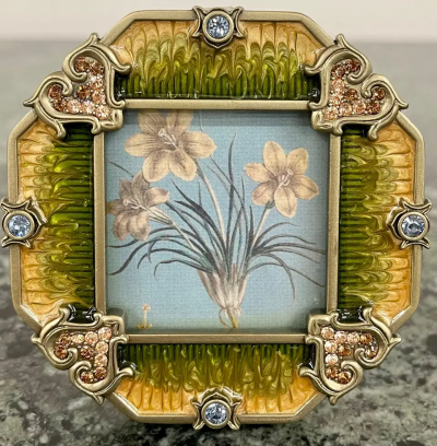 Jay Strongwater Jay Strongwater Octagonal Swarovski Picture Frame New in Box