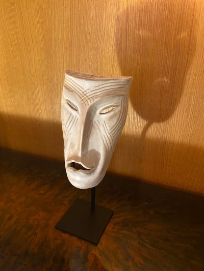 Jean Austruy Ceramic Mask attributed to Jean Austruy France 1960s