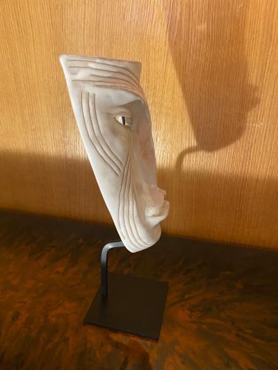 Jean Austruy Ceramic Mask attributed to Jean Austruy France 1960s