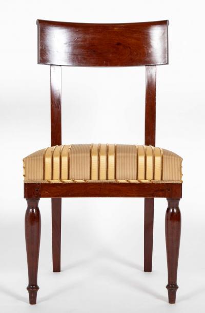 Jean Baptiste Boulard A Rare Set of 12 Restauration Empire Dining Chairs of Classic Design