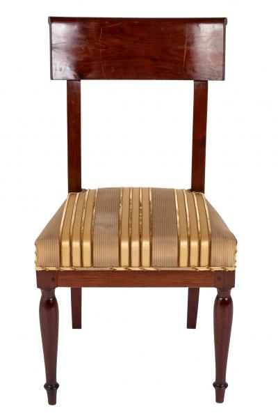 Jean Baptiste Boulard Set of Twelve Rare Empire Restauration Dining Chairs in Classic Design