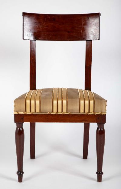 Jean Baptiste Boulard Set of Twelve Rare Empire Restauration Dining Chairs in Classic Design