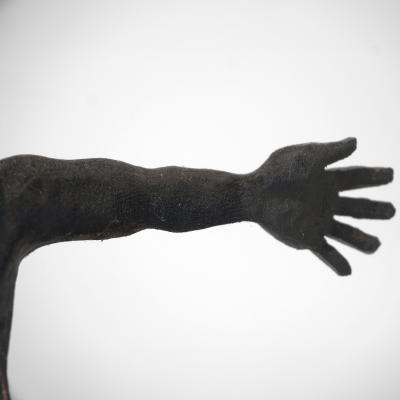 Jean Baptiste GIBUS Boutin CATHARSIS Original burnt maple and pine wood sculpture