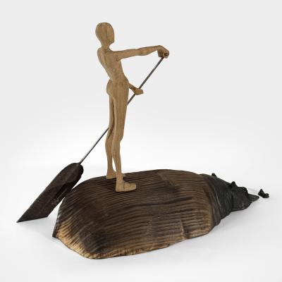 Jean Baptiste GIBUS Boutin SERENITY Original wood and metal sculpture