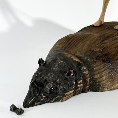 Jean Baptiste GIBUS Boutin SERENITY Original wood and metal sculpture