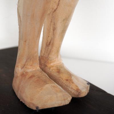 Jean Baptiste GIBUS Boutin THE LEGEND Original linden oak and ebony wood sculpture