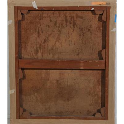 Jean Baptiste Greuze Antique Oil Painting of a Young Girl With a Bird After Jean Baptiste Greuze