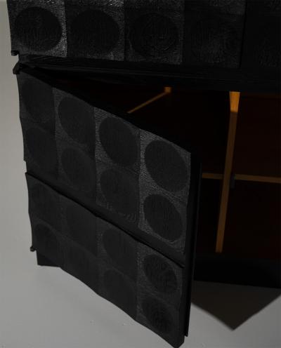 Jean Batenburg Brutalist Cabinet by J Batenburg Belgium 1970s