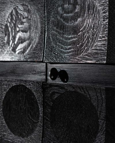 Jean Batenburg Brutalist Cabinet by J Batenburg Belgium 1970s