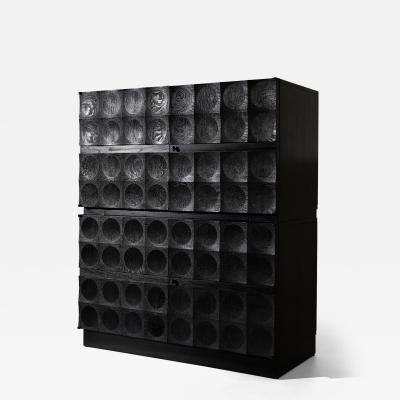 Jean Batenburg Brutalist Cabinet by J Batenburg Belgium 1970s